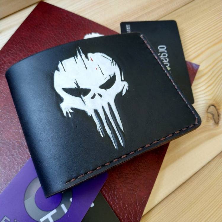 Кошелек Marvel - Punisher Logo Custom [Handmade]
