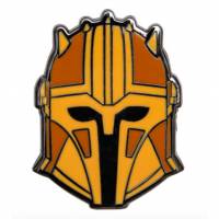 Эмалевый значок Star Wars - The Mandalorian Helmet Gold