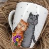 Кружка с декором Cats In Love