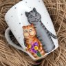 Кружка с декором Cats In Love