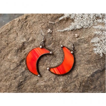 Серьги Red Crescent