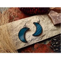 Серьги Blue Crescent