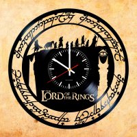 Часы настенные из винила The Lord of the Rings V2 [Handmade]
