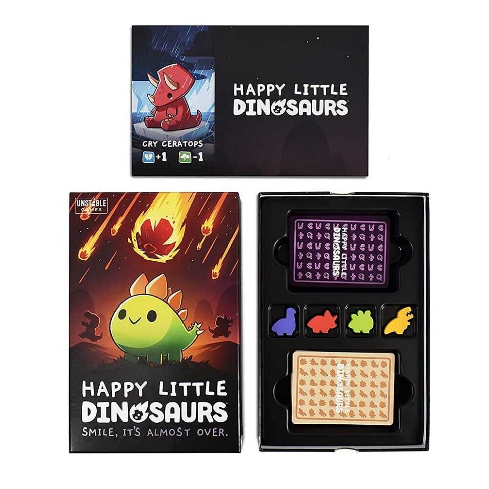 Настольная игра Happy Little Dinosaurs Счастливые маленькие динозавры  Купить в магазине G4SKY.ru