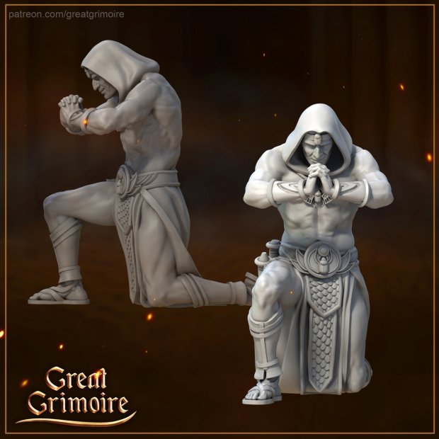 Фигурка Egyptian priest at prayer (Unpainted)