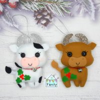 Мягкая игрушка Christmas Cow