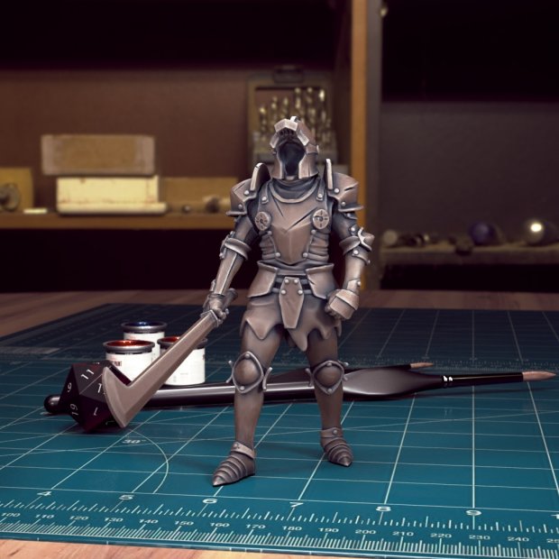 Фигурка Living armor with sword (Unpainted)