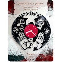 Часы настенные из винила Wu-Tang Clan [Handmade]