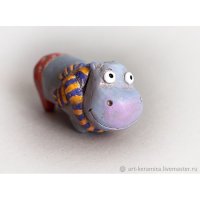 Фигурка Hippo In Scarf [Handmade]