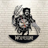 Часы настенные из винила Marvel - Wolverine [Handmade]