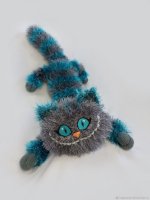 Мягкая игрушка Alice in Wonderland - Cheshire Cat (Dark grey - turquoise)