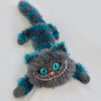 Мягкая игрушка Alice in Wonderland - Cheshire Cat (Dark grey - turquoise)