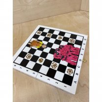 Обиходные Шахматы Squid Game (White) [Handmade]