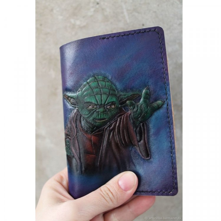 Обложка на паспорт Star Wars - Yoda Using Force
