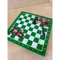 Обиходные Шахматы Attack on Titan (Green) [Handmade]