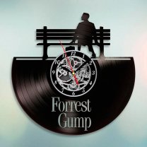 Часы настенные из винила Forrest Gump [Handmade]