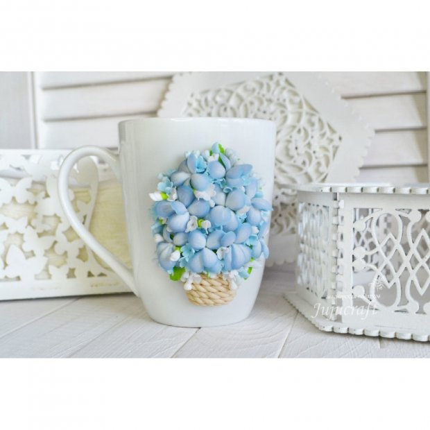 Кружка с декором Basket Of Flowers
