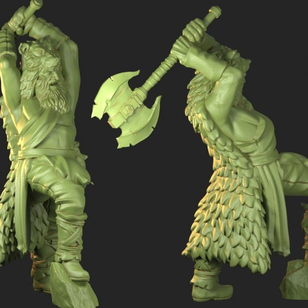Фигурка Slashing Northman (Unpainted)