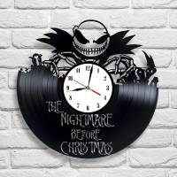 Часы настенные из винила The Nightmare Before Christmas [Handmade]