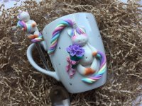 Кружка и ложка Romantic Unicorn