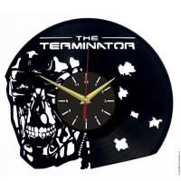 Часы настенные из винила Terminator [Handmade]
