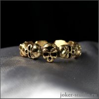 Кольцо Ennea with Skulls