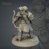 Фигурка Female Dwarf Caravan with bow and horn (Unpainted)