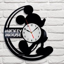 Часы настенные из винила Mickey Mouse [Handmade]