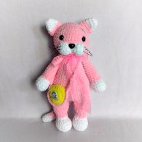 Мягкая игрушка Cat with hand bag