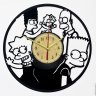 Часы настенные из винила The Simpsons [Handmade]
