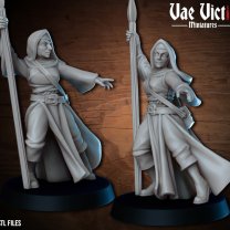Фигурка Battle nun with a spear (Unpainted)