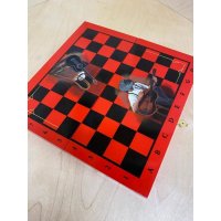 Обиходные Шахматы Blues (Red) [Handmade]