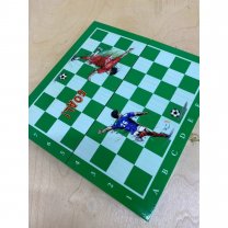 Обиходные Шахматы Football (Green) [Handmade]