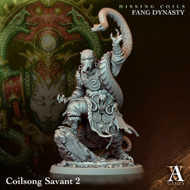 Фигурка Priest Yuan-Ti of the Hissing Spiral (Unpainted)