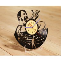 Часы из винила Queen - Freddie Mercury [Handmade]