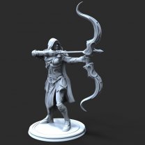 Фигурка Young archer in battle (Unpainted)