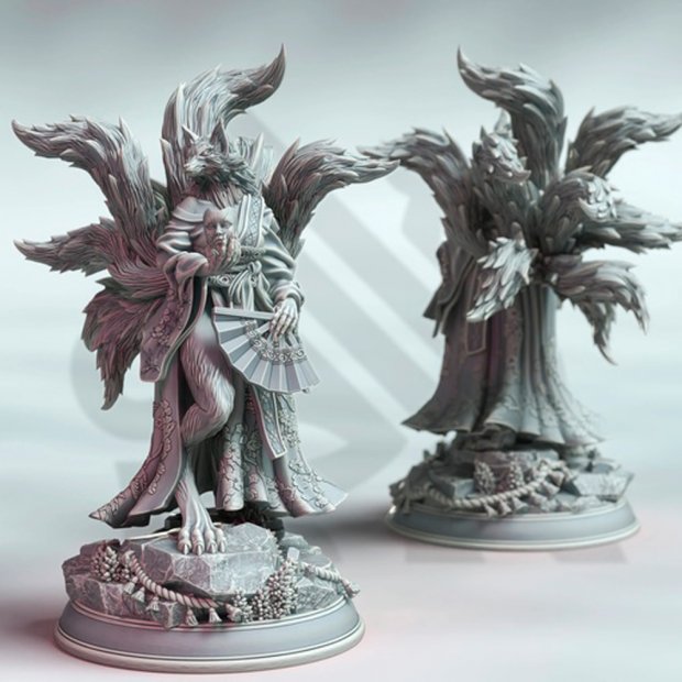 Фигурка Kyubi No Shoji - Nine -Tailed Fox (Unpainted)