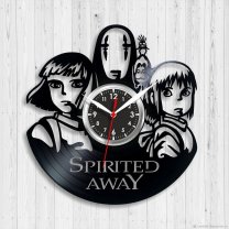Часы настенные из винила Spirited Away [Handmade]