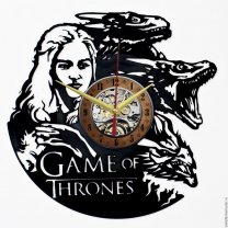 Часы настенные из винила Game of Thrones V.3 [Handmade]