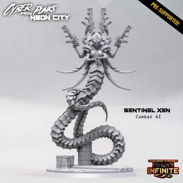 Фигурка Sentinel Xen Combat AI (Unpainted)